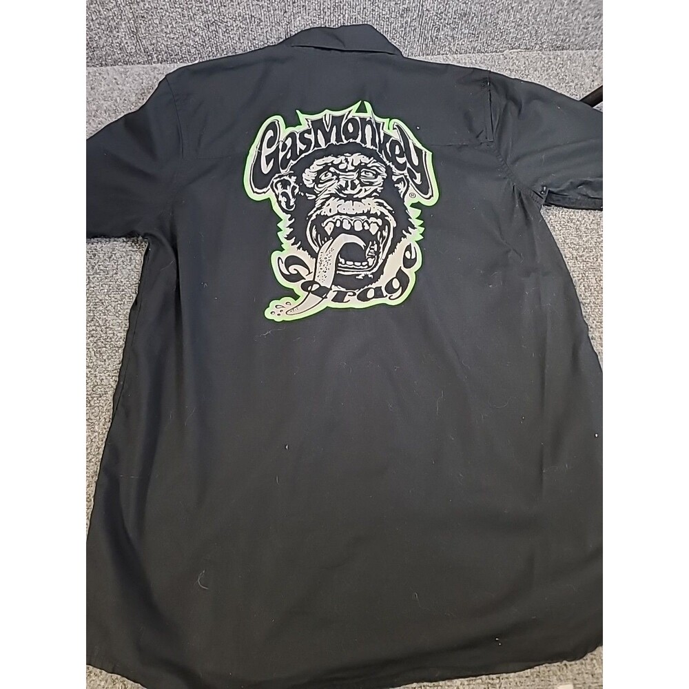 Mens Gas Monkey Button Up Shirt Size Medium